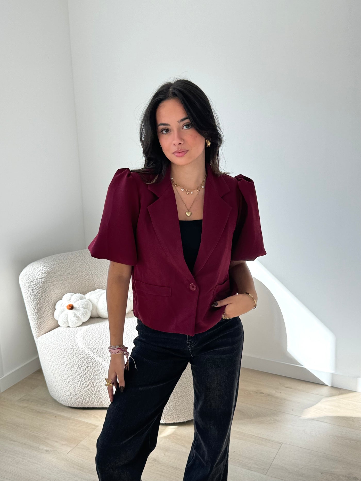 Puff Blazer Lisa - Bordeaux