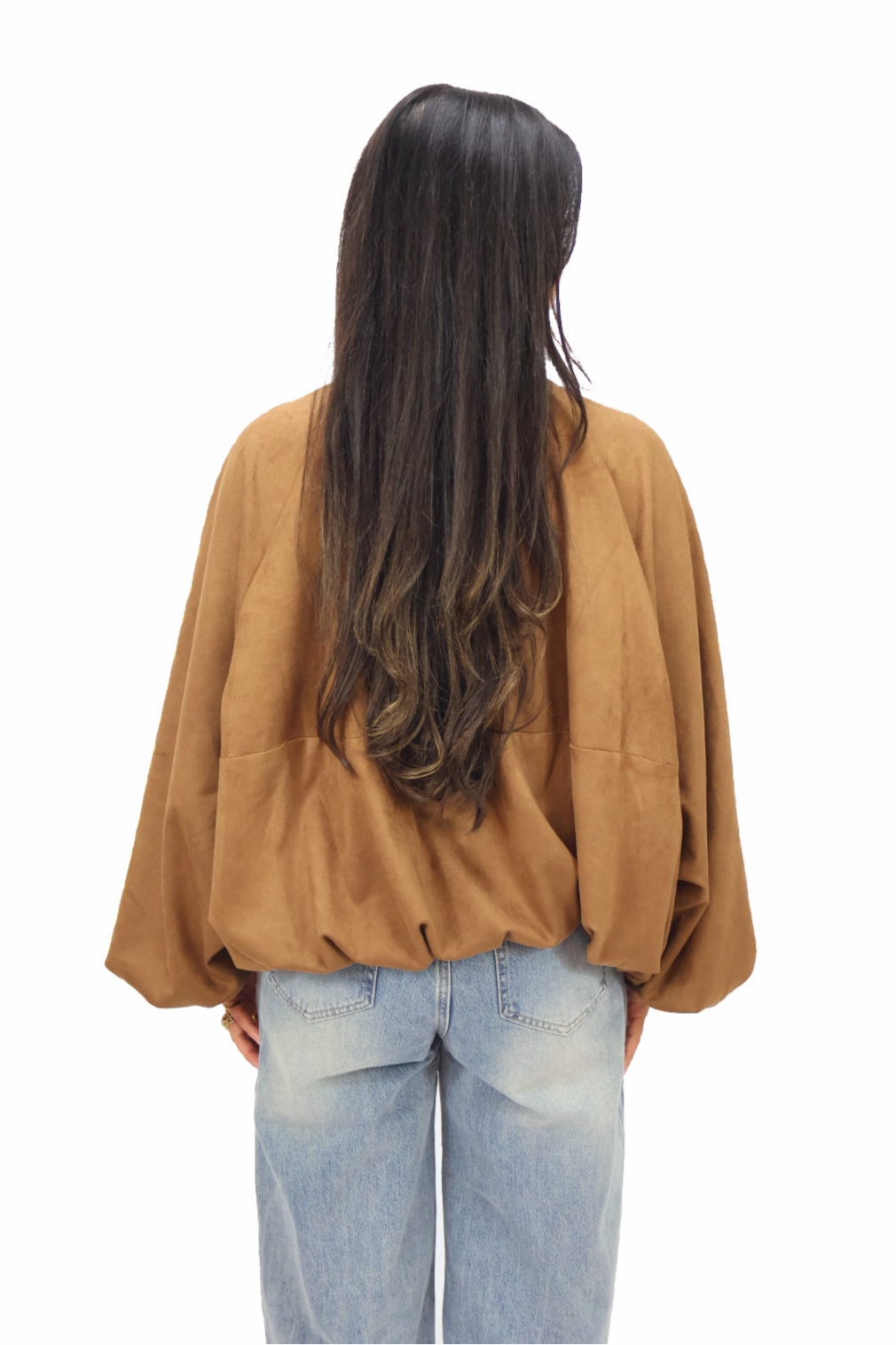 Maud Suede Look Jacket - Camel | Ambika