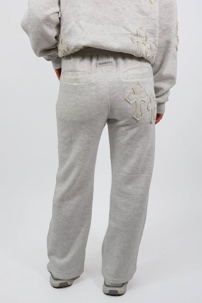 Cross Patches Tracksuit - Grey