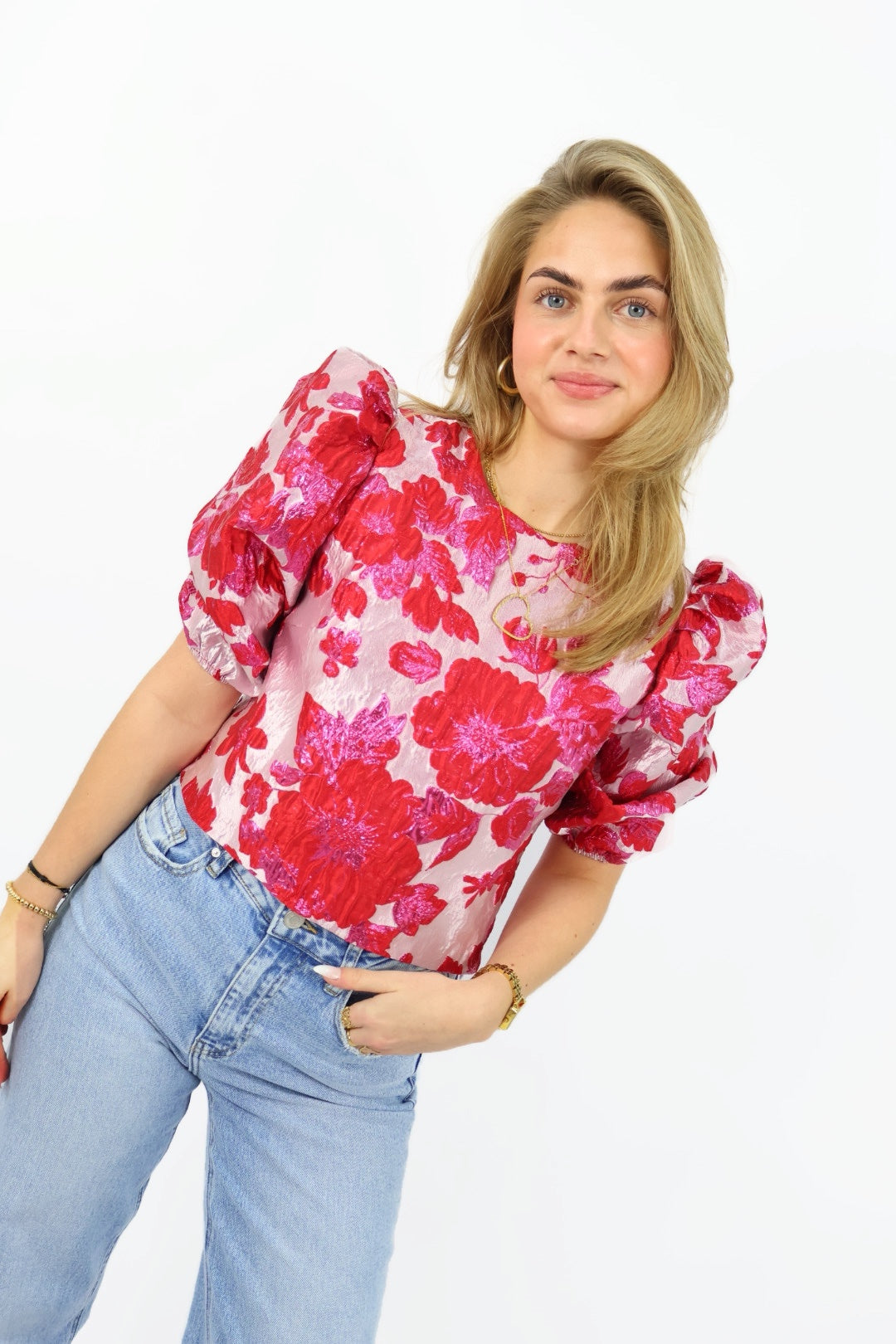 Flower Top - Red