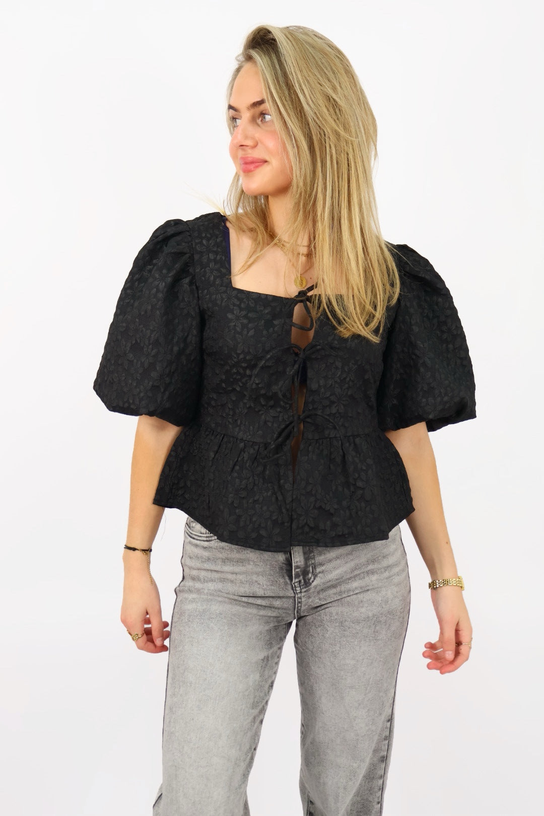 Fleur Top - Black