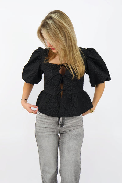 Fleur Top - Black