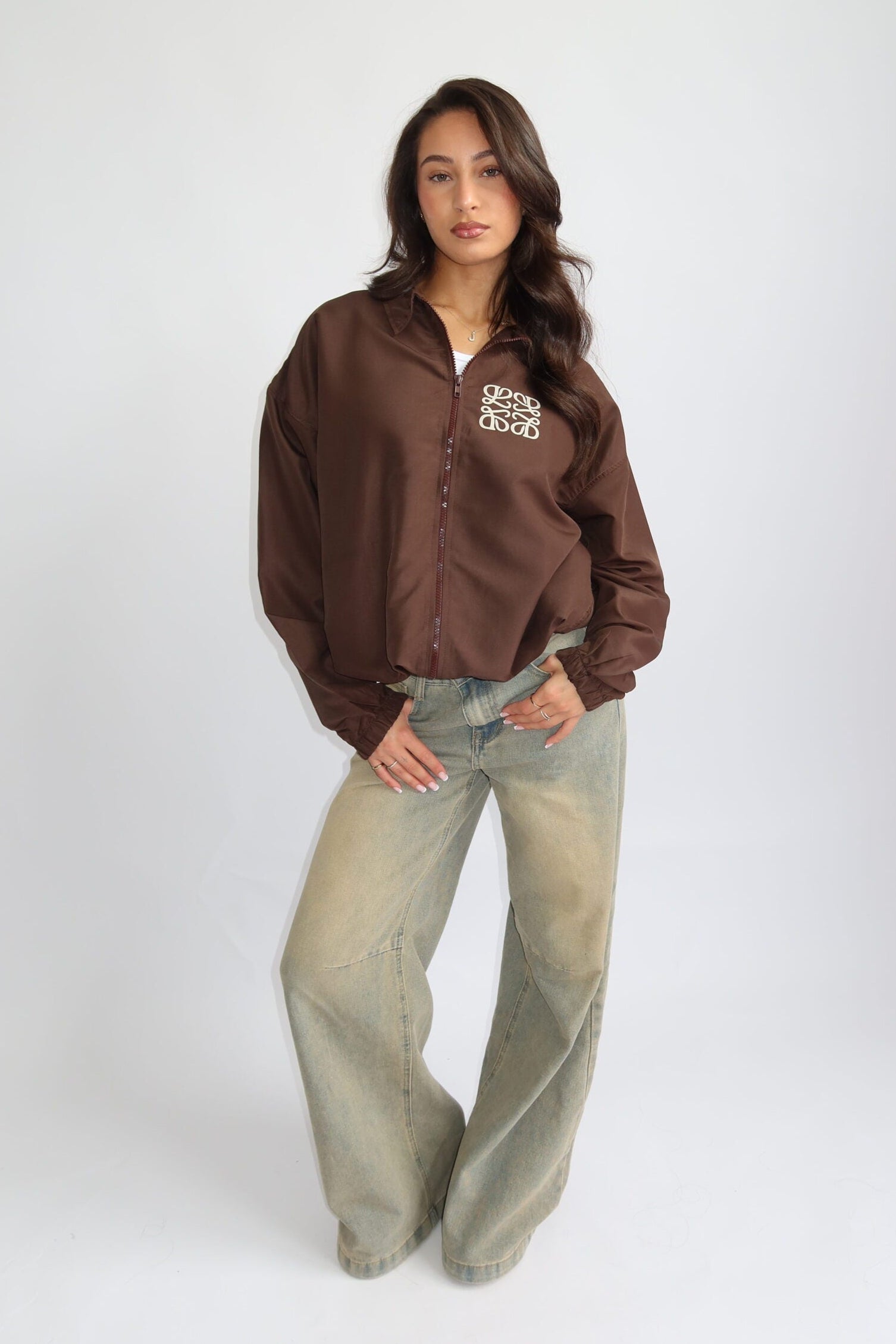 The Monogram Jacket - Brown