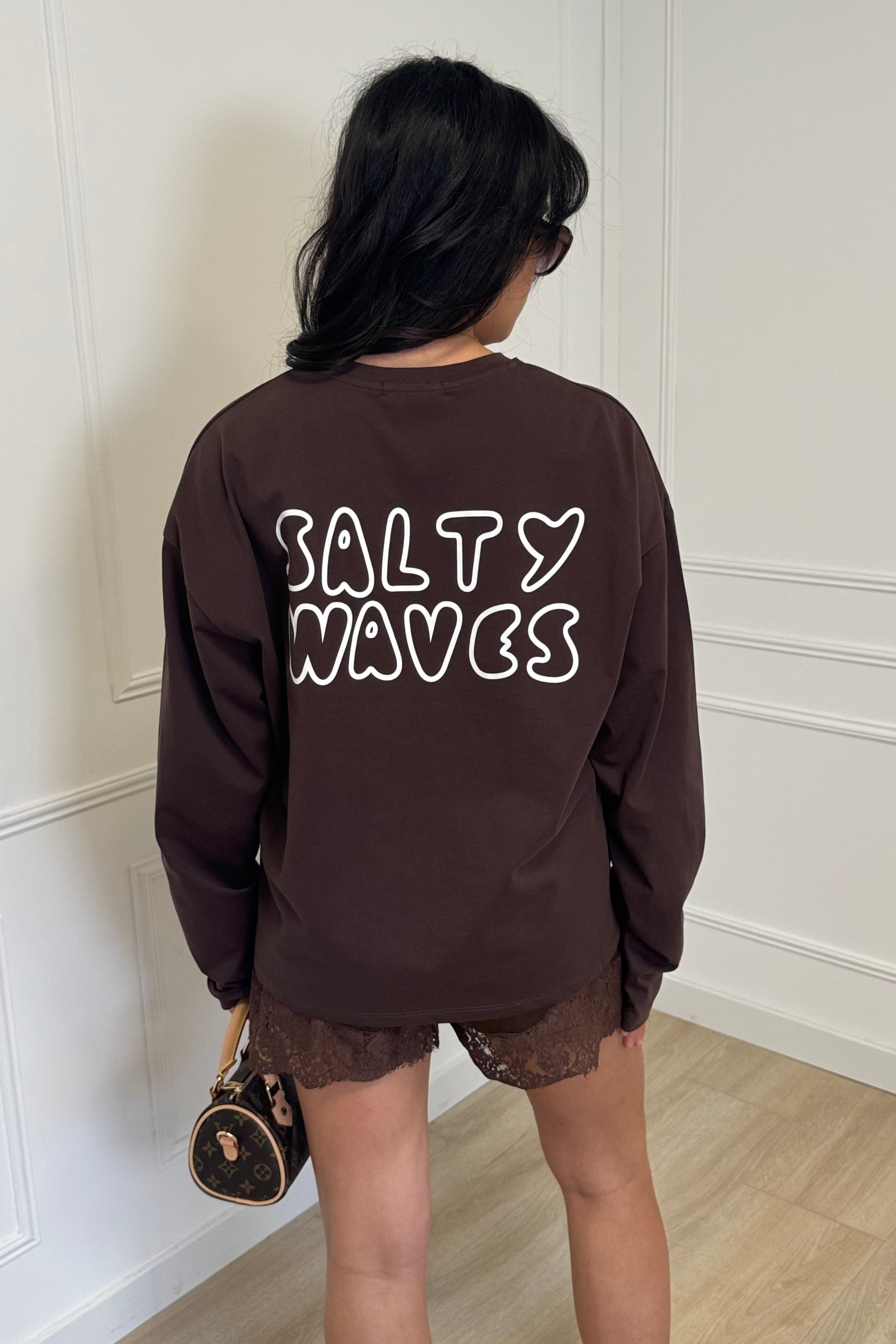 Salty Waves Longsleeve - Brown