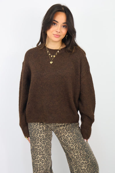 Bobbie Sweater - Chocolate Brown