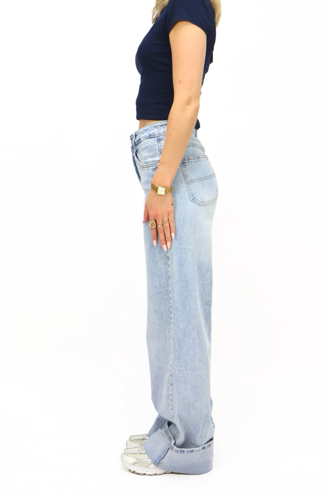 Manouk Wide Leg Jeans | A3668