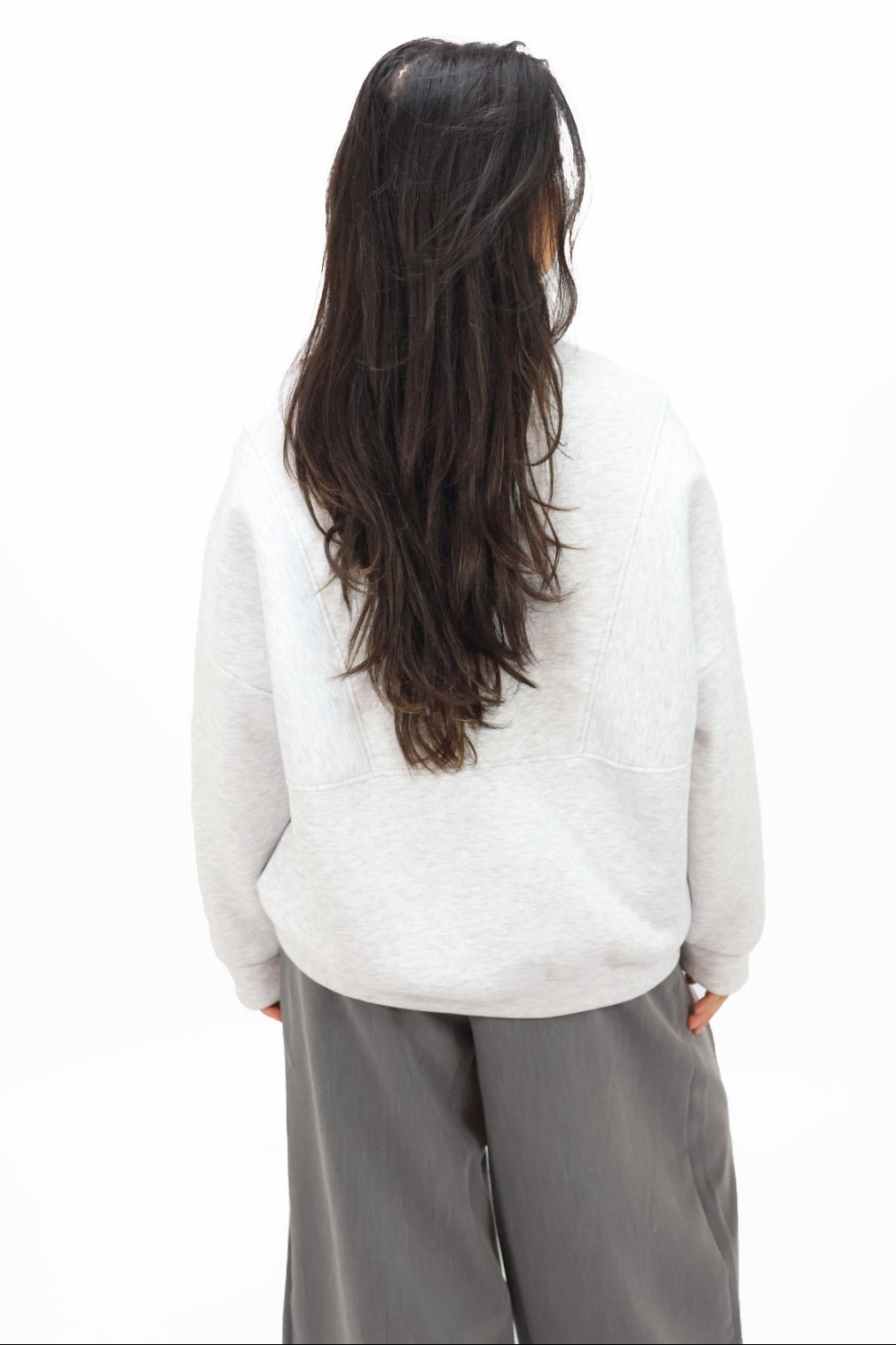Isabel zip sweater - Grey