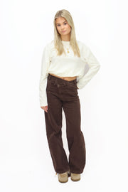 Floor Double Button Jeans | T6049-2