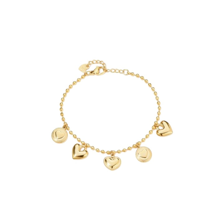 Heart charm Bracelet Gold