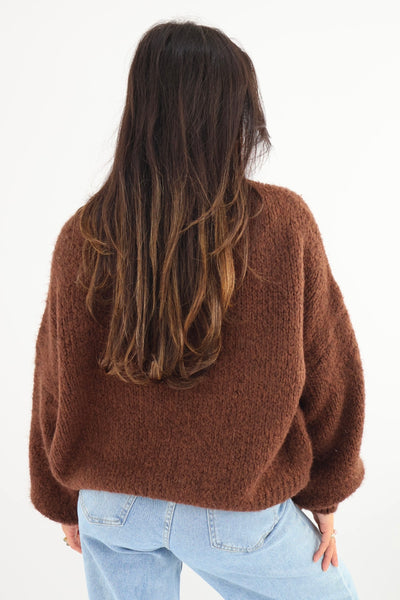 Get Comfy Knit - Chocolate Brown