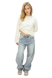Nina balloon jeans - Blue