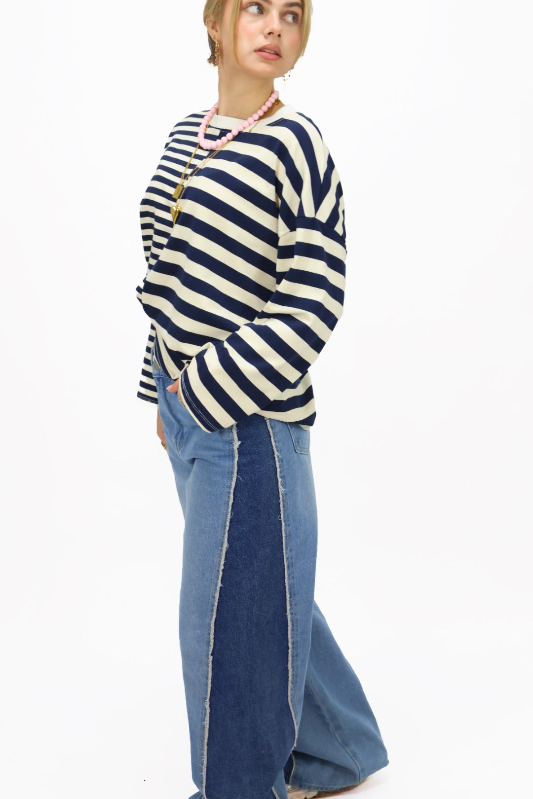 Alix wide leg Jeans - Blue