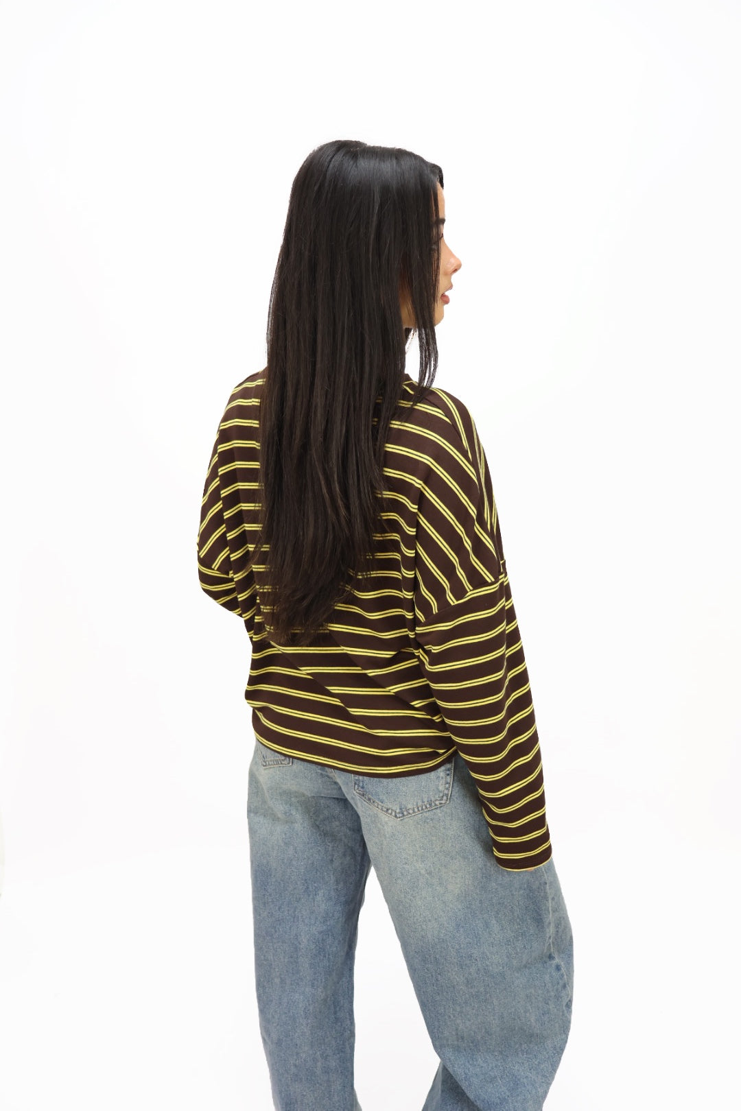 Jade longsleeve - Brown/yellow