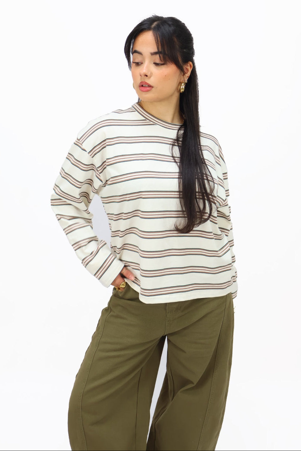 Cassie longsleeve - Creme