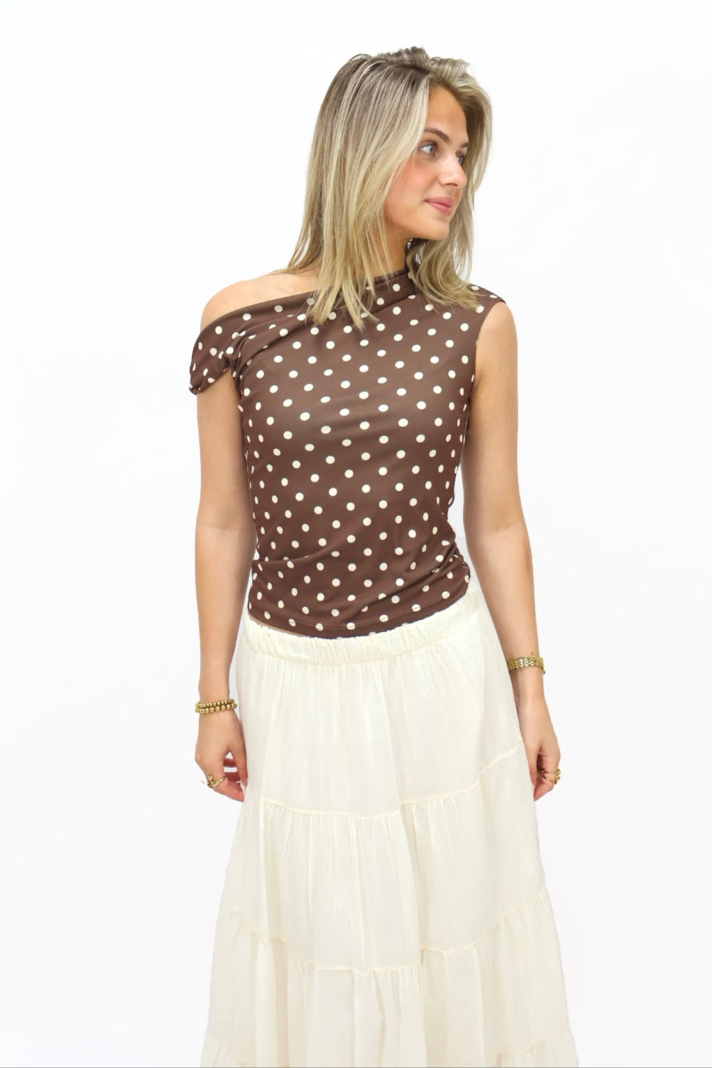 Dotty Top - Brown