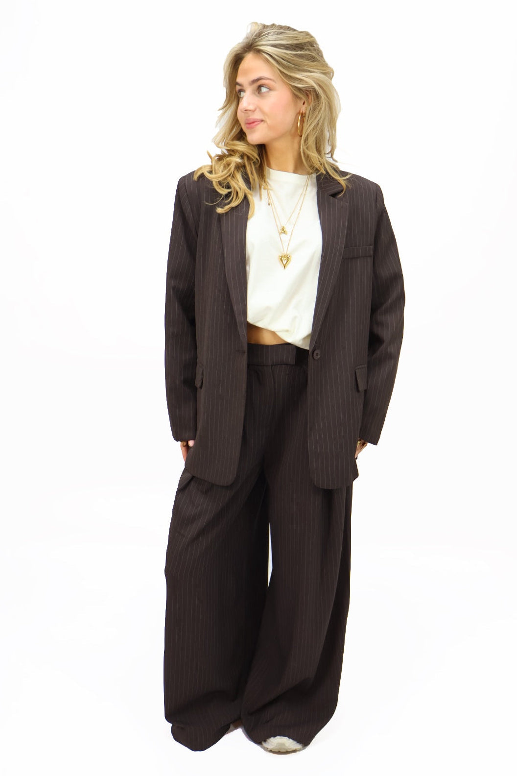 Valerie pantalon - Stripes Brown