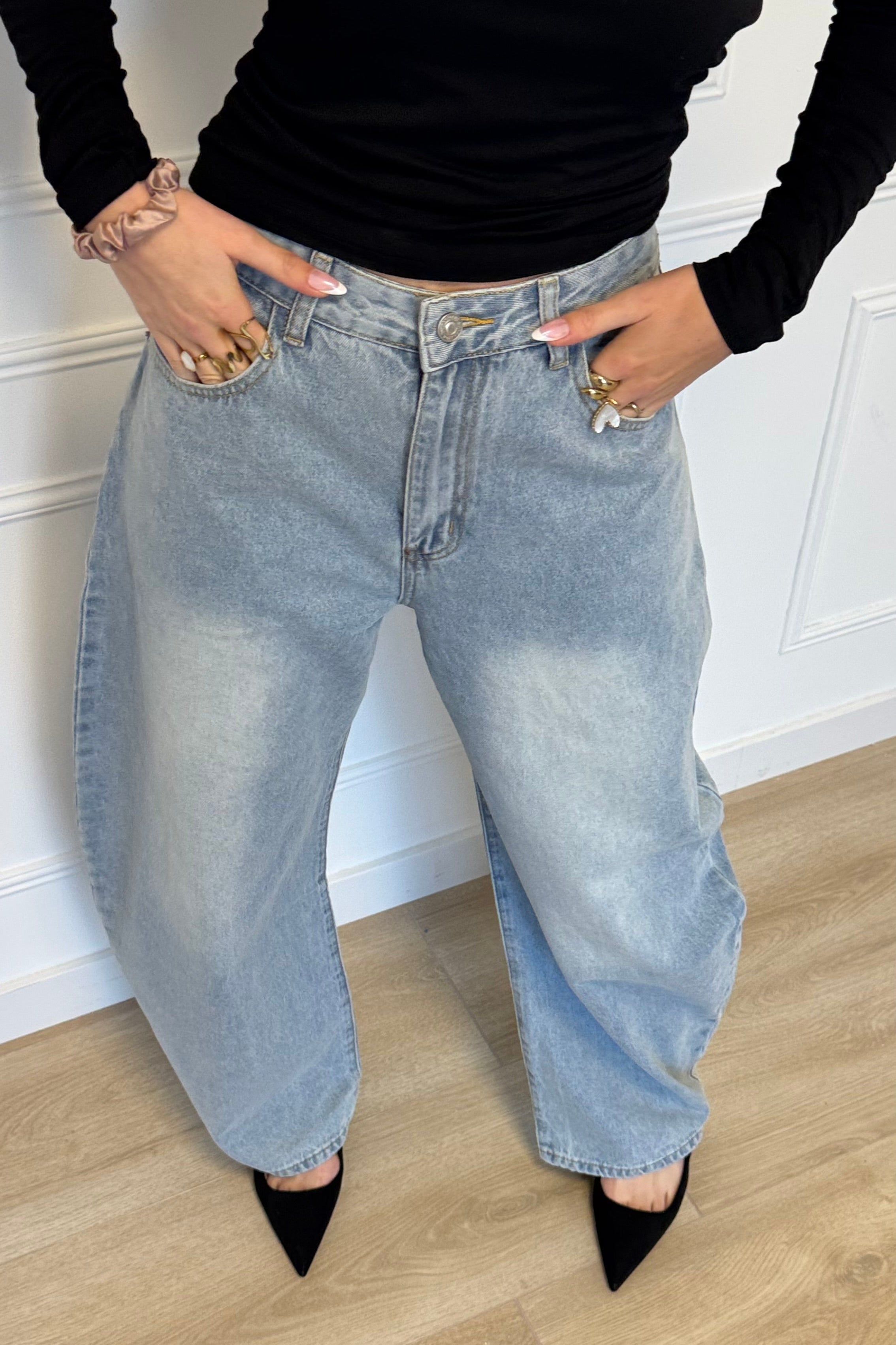 Luna balloon jeans - Blue