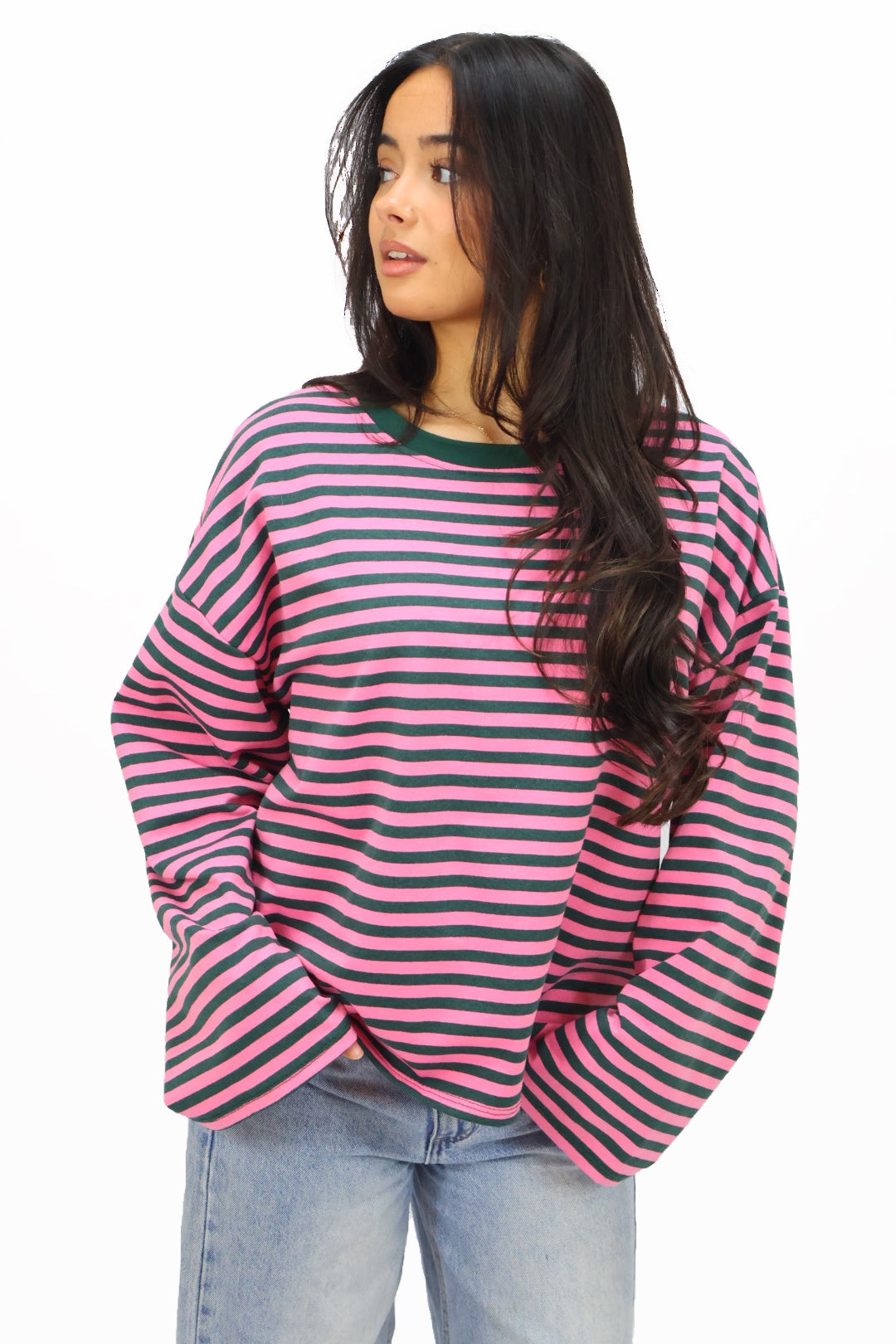 Beau longsleeve - Pink/Green