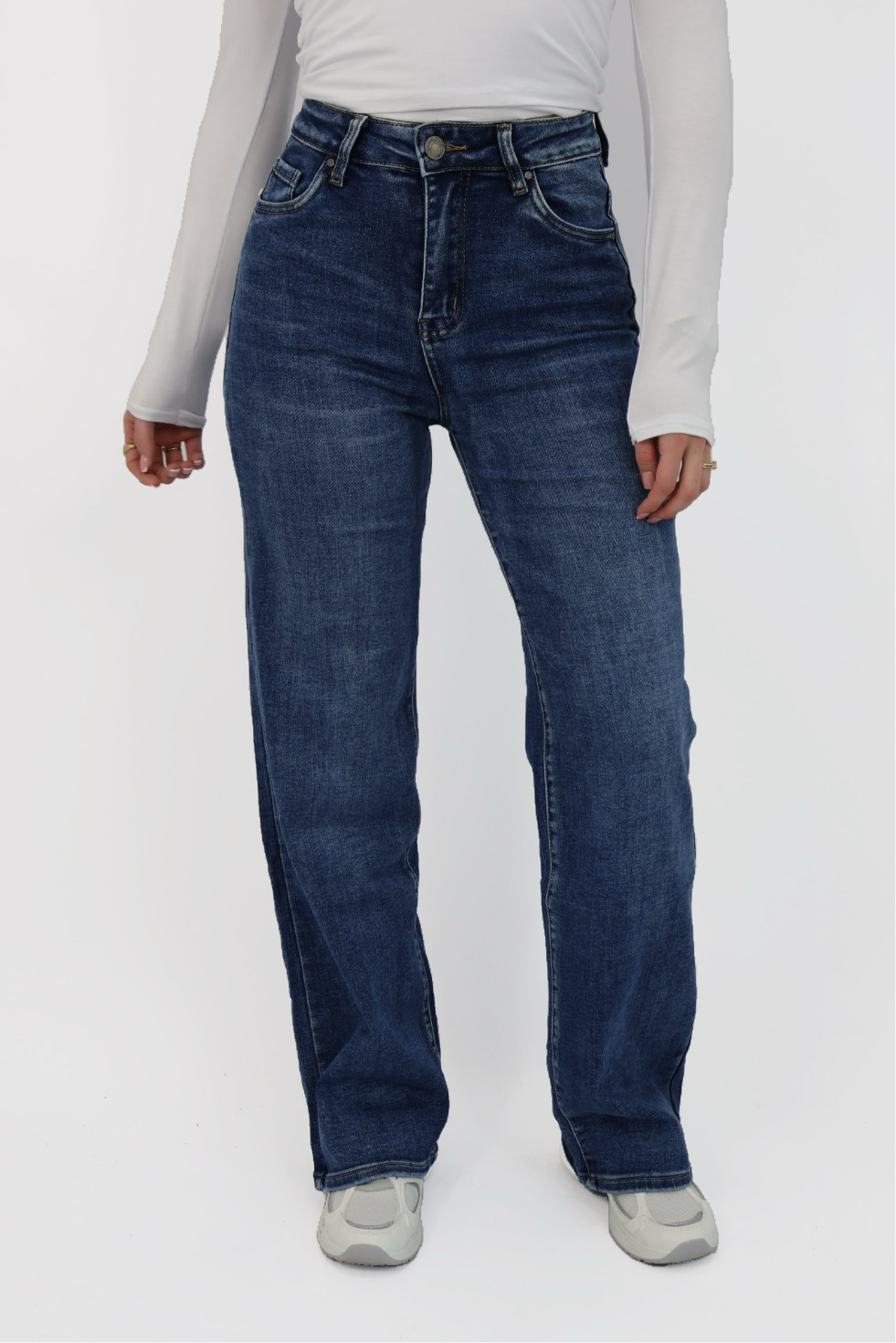 Pip Wide Leg Jeans - Blue Washed | DJ2521