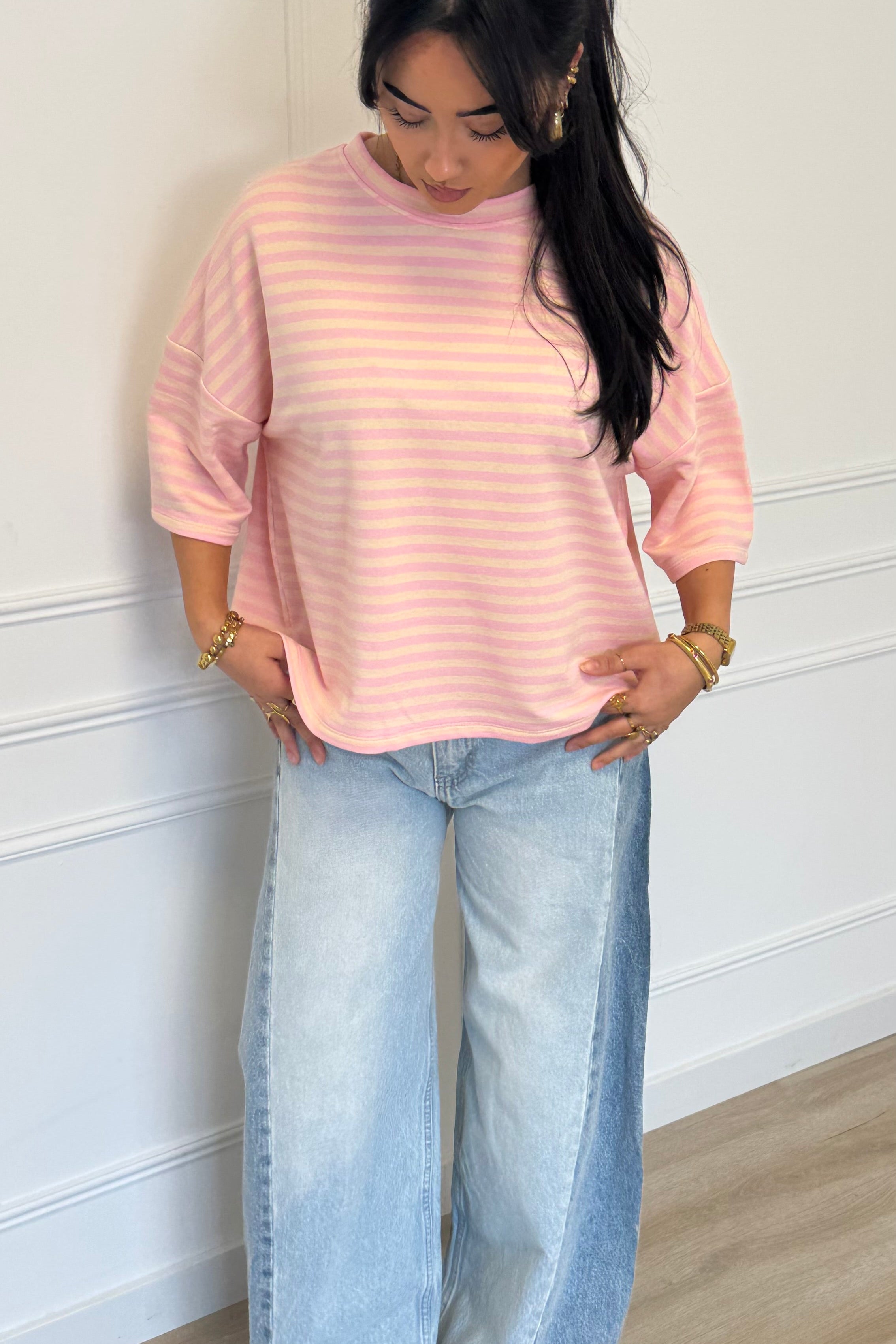 Beau shortsleeve - Pink