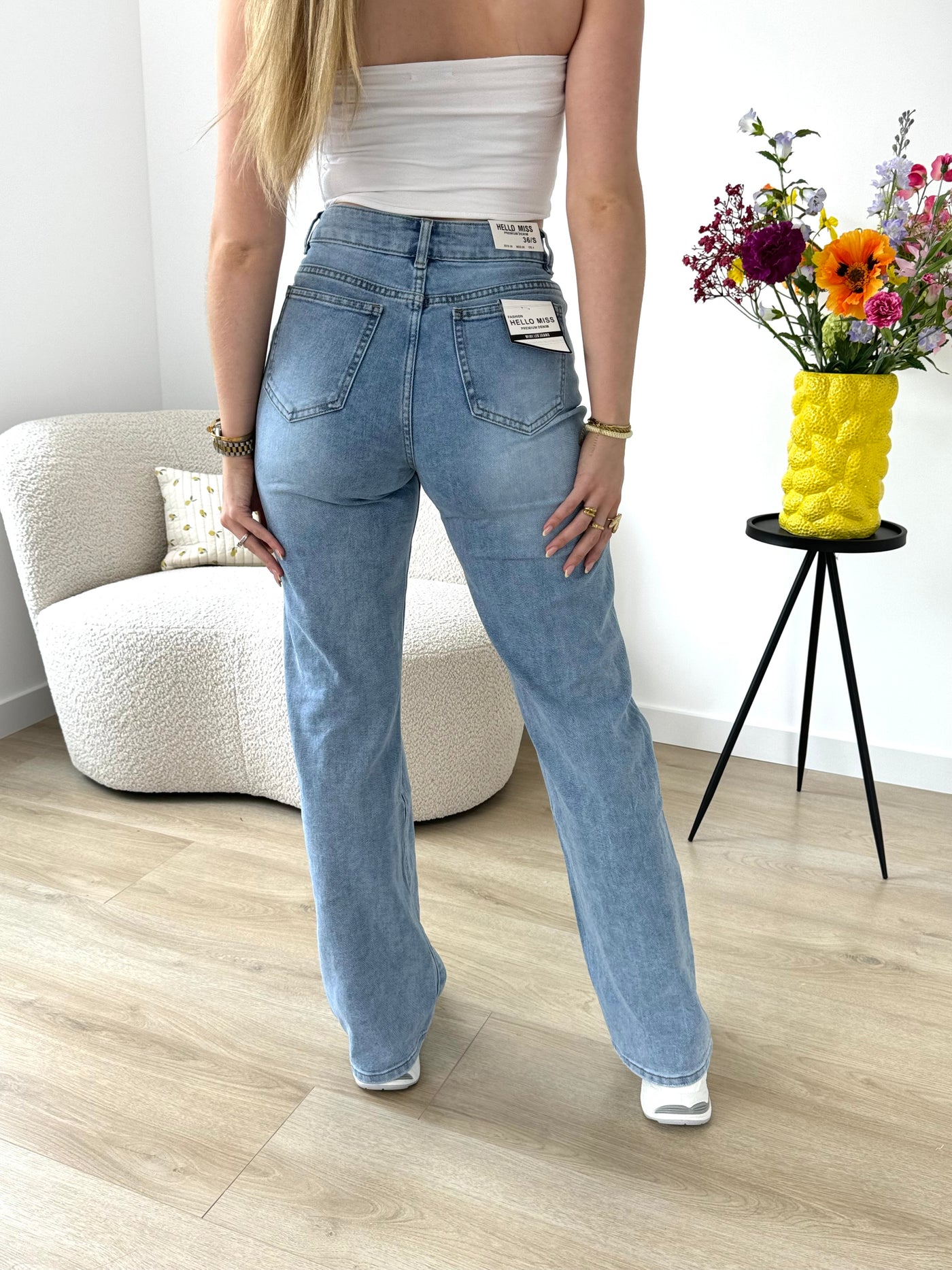 Grace Destroyed Wide Leg Jeans | NEEM EEN MAAT GROTER!!