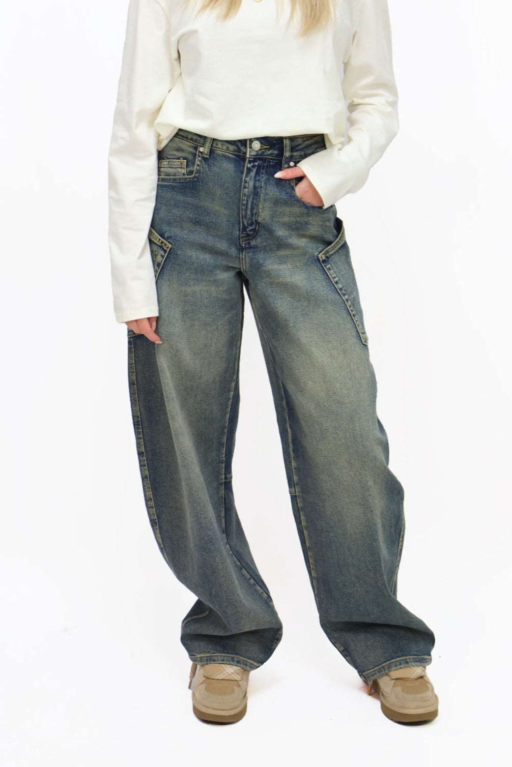 PRE ORDER | Skylar Balloon Jeans  - W3832-2