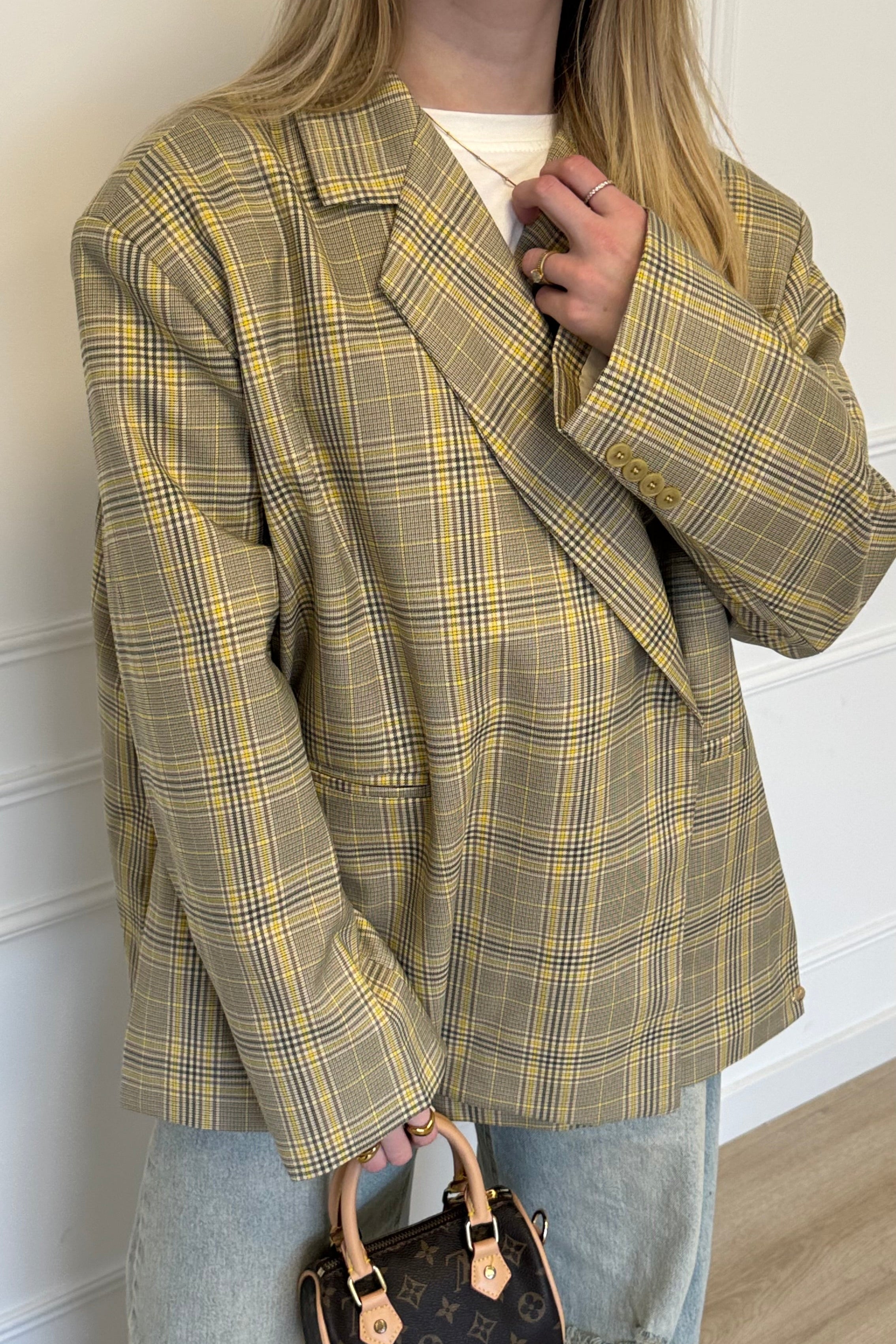 Lorelai blazer Plaid - Yellow