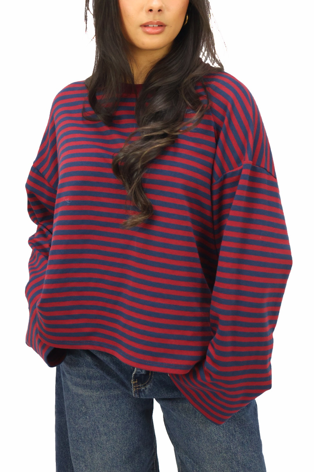 Beau longsleeve - Bordeaux/Navy