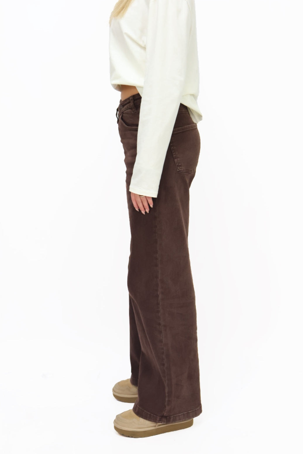 Floor Double Button Jeans | T6049-2