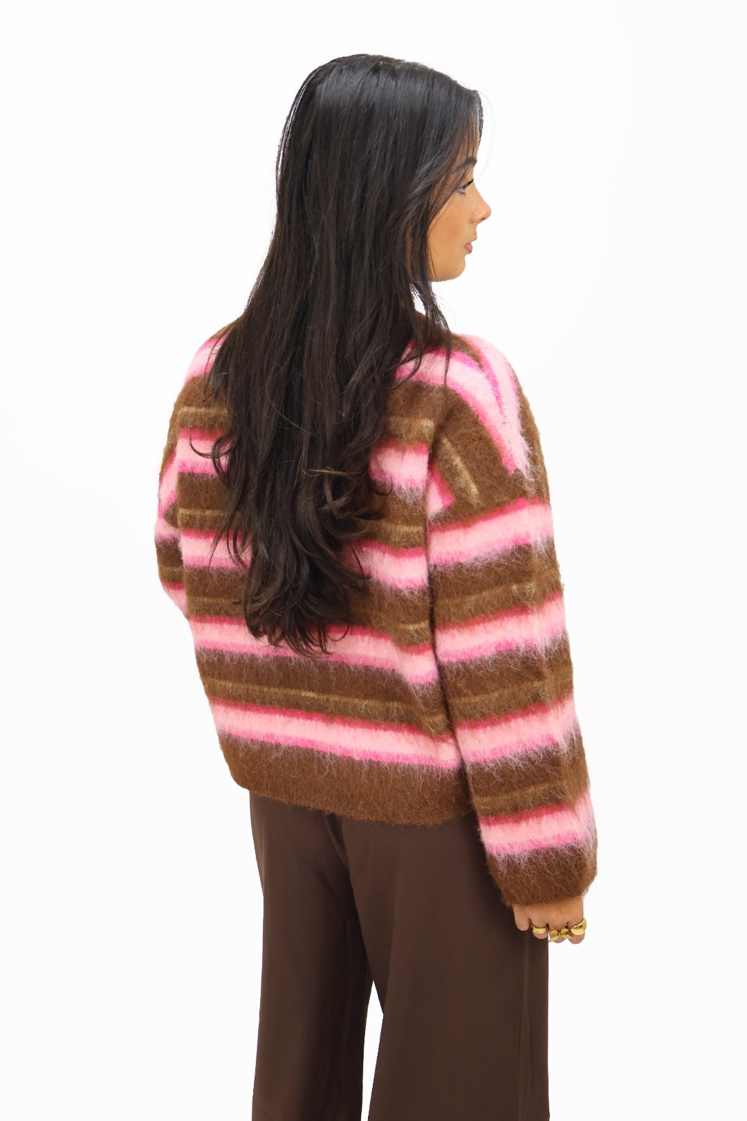 Fien sweater - Brown/pink