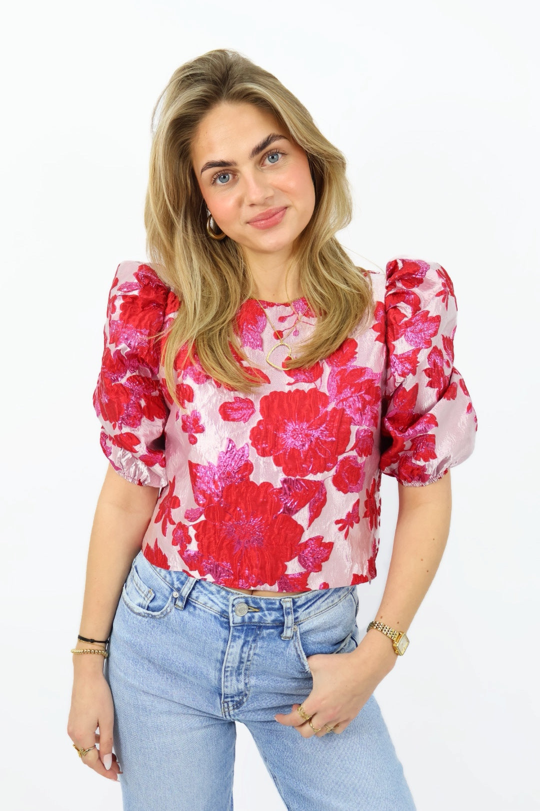 Flower Top - Red