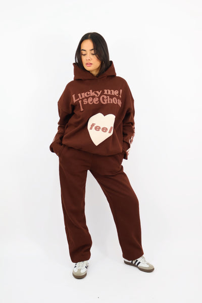 Lucky Me Hoodie - Chocolate Brown