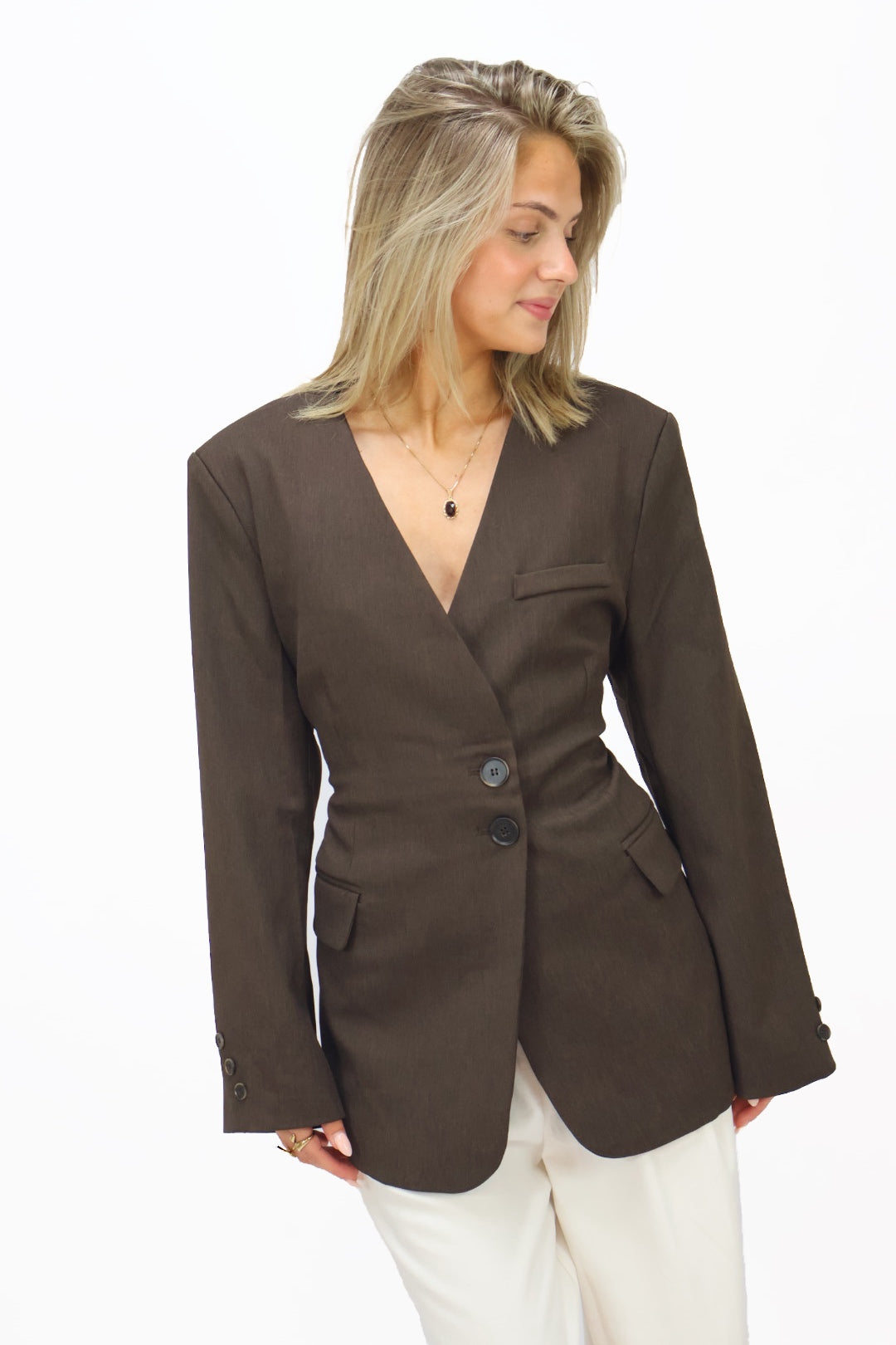 Polly Blazer - Brown