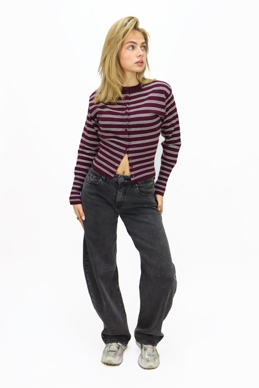 Macy balloon jeans - Dark grey