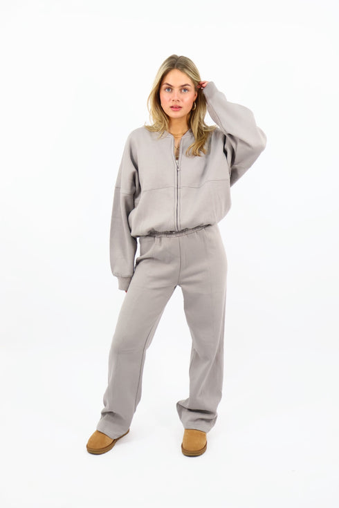 Zip up Tracksuit - Taupe