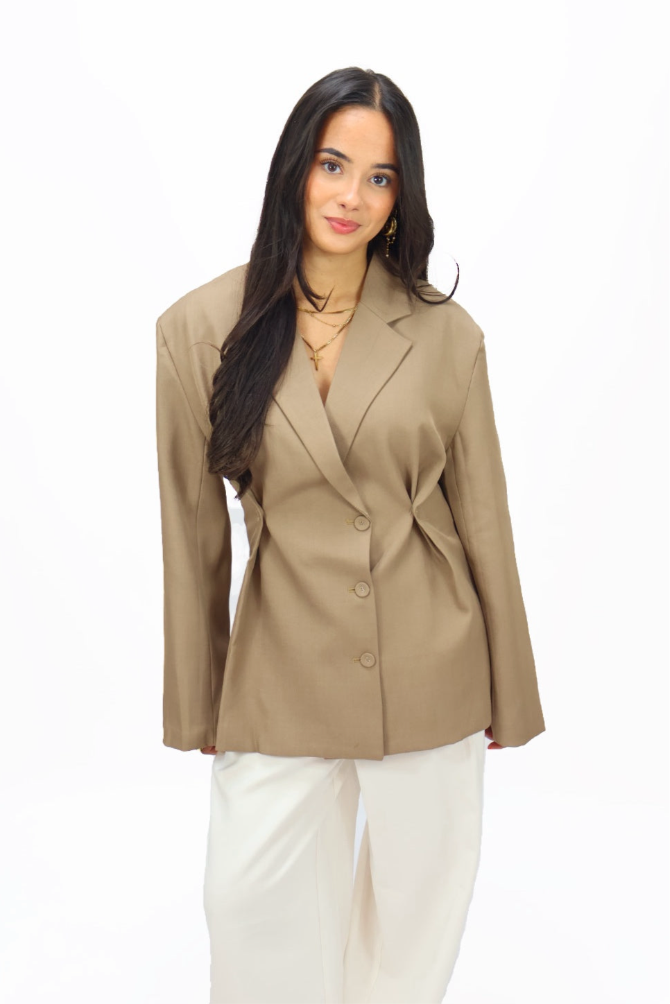 Rosie Blazer - Taupe