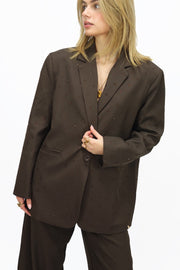 Ambika rhinestones blazer - Brown