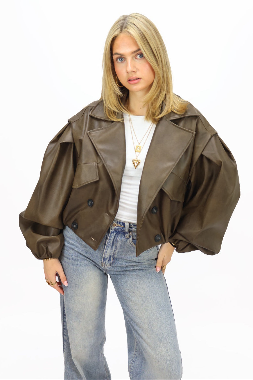 Balloon jacket - Brown