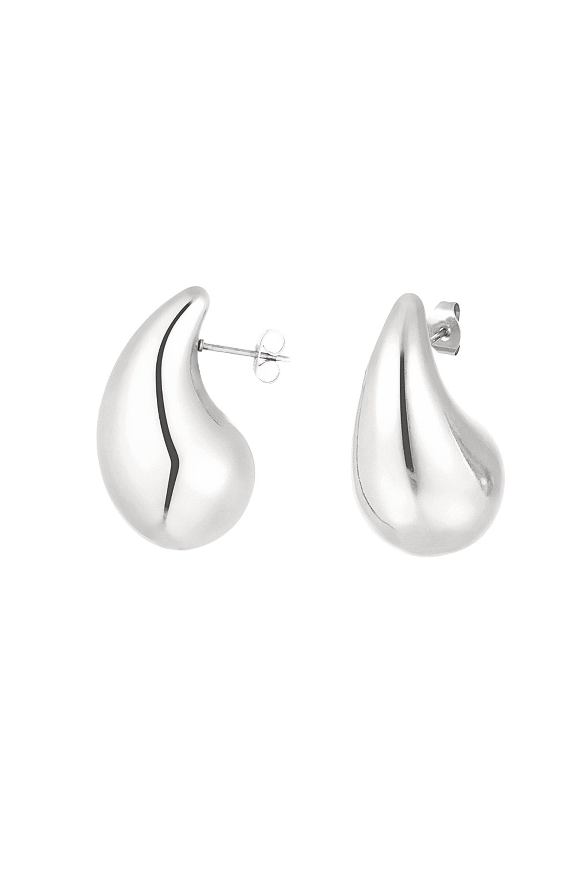 Tear Drop Earring - Silver