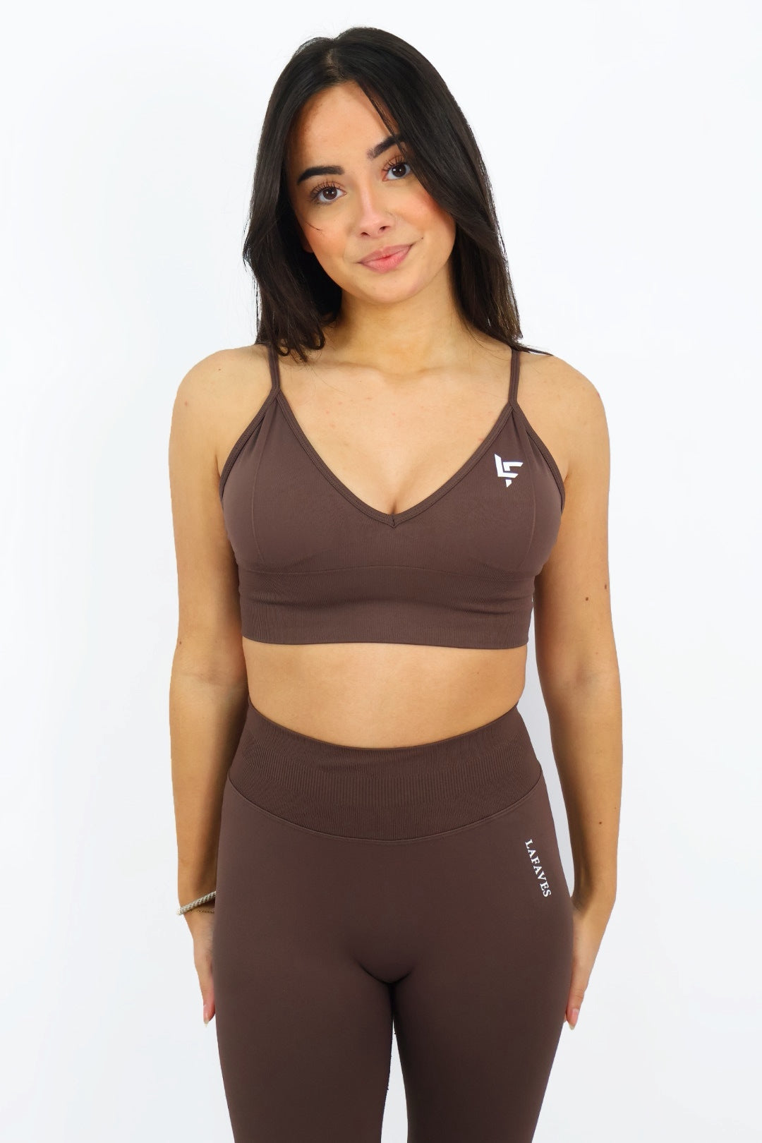 Esspreso Brown Sports Bra