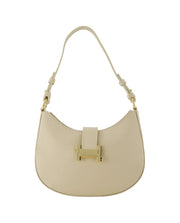 H Bag - Beige, | Leather
