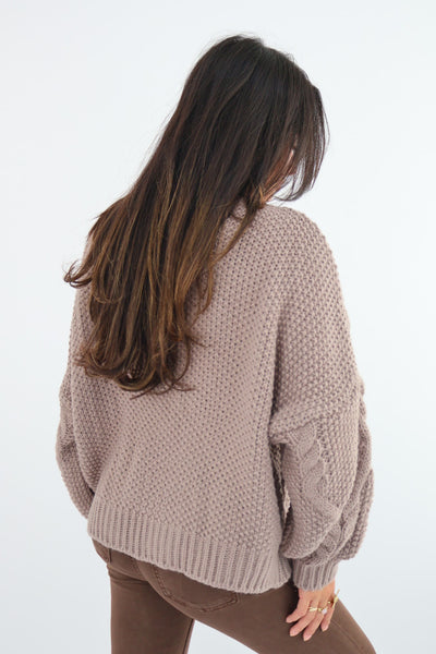 Britt Knit Sweater - Brown