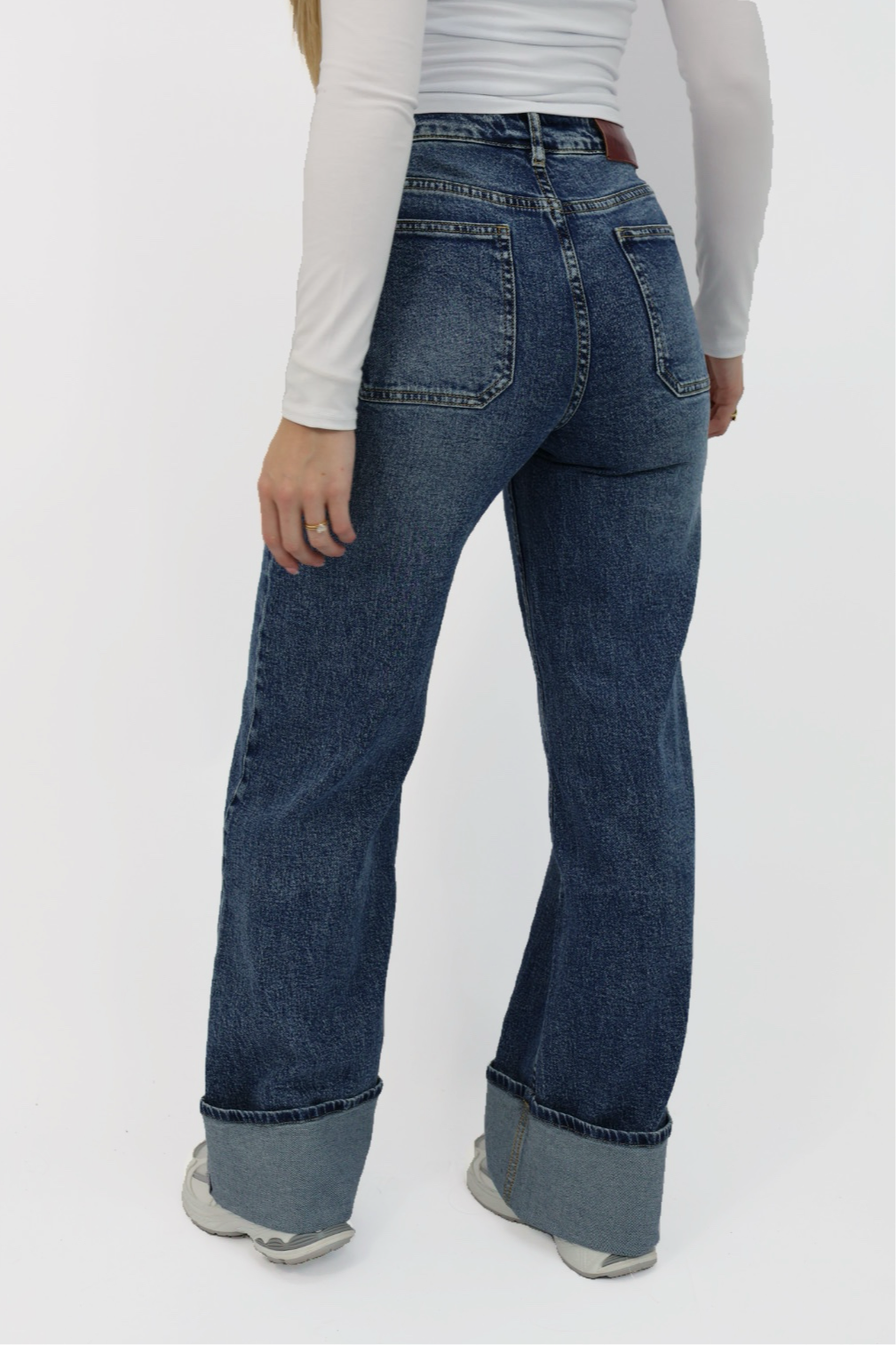 Folded Jeans - Blue | W3629-5