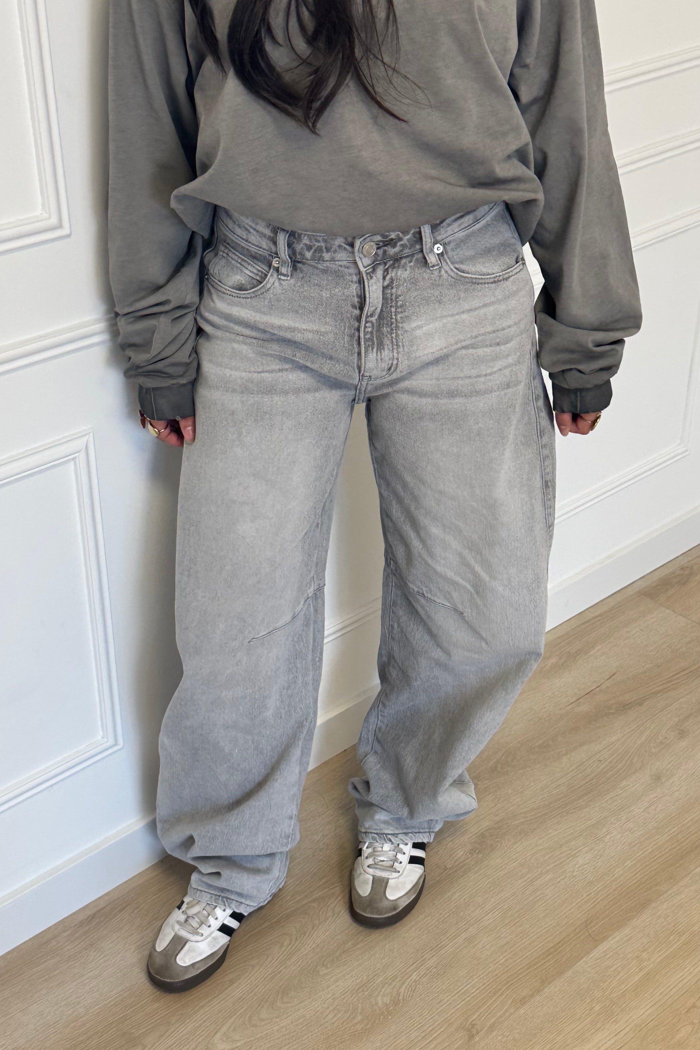 Holly balloon jeans - Grey