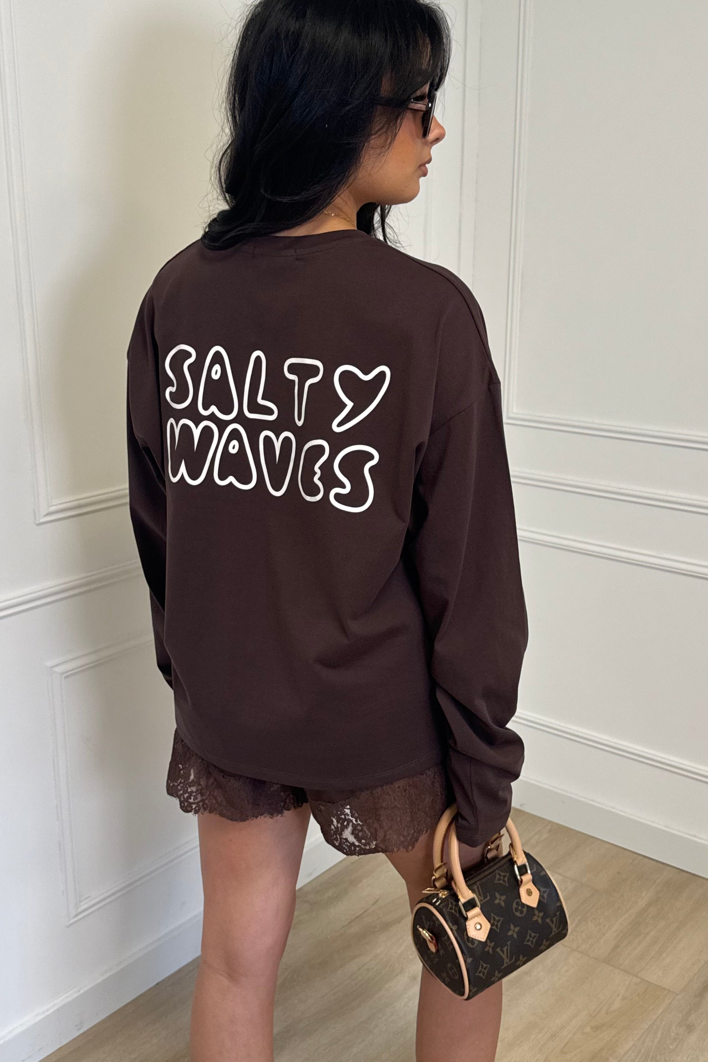 Salty Waves Longsleeve - Brown