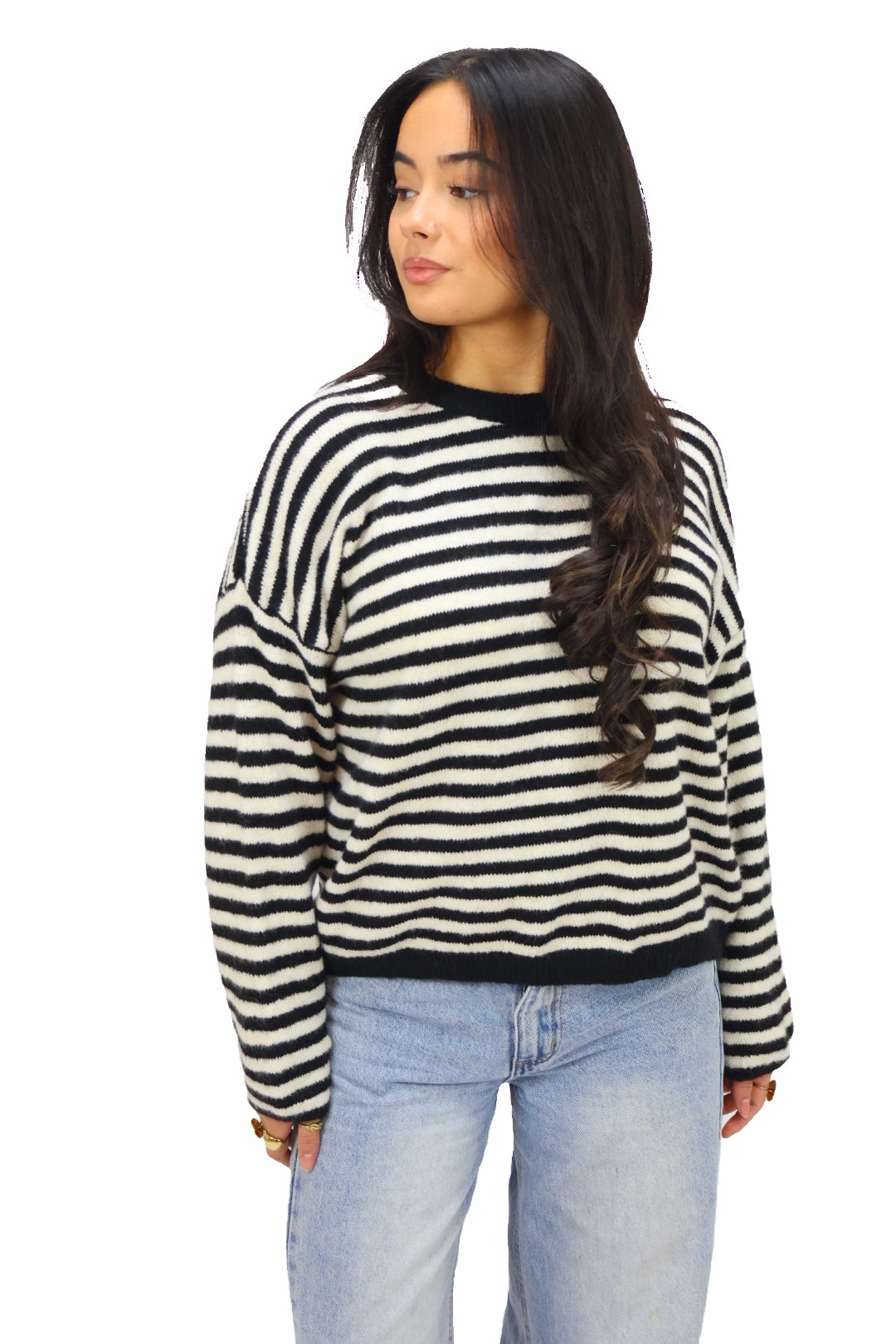 Liv sweater - Black/White