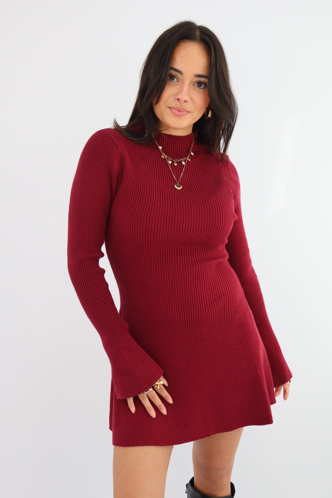 Blossom Dress - Bordeaux