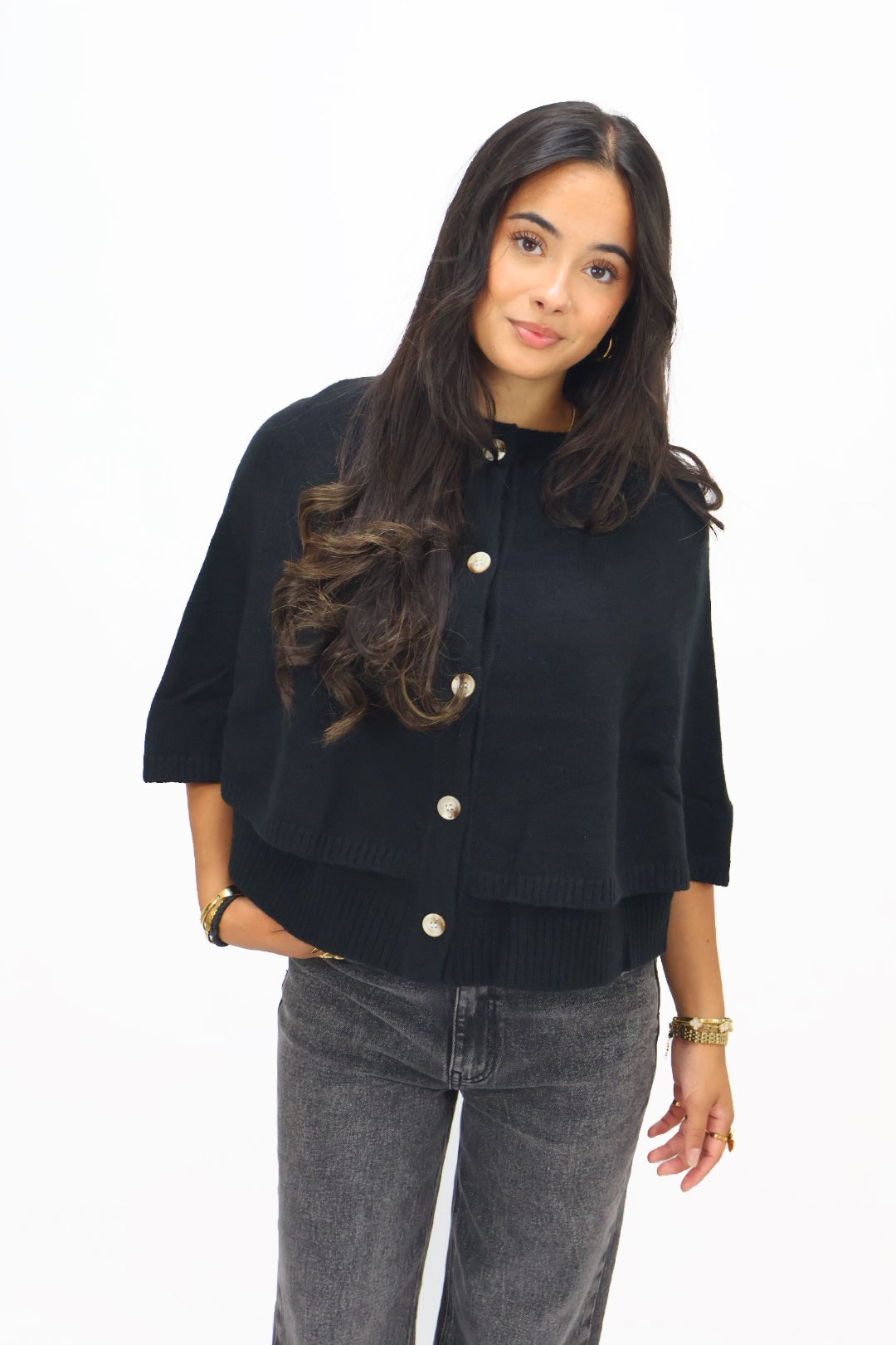 Pleun Knit Cardigan - Black