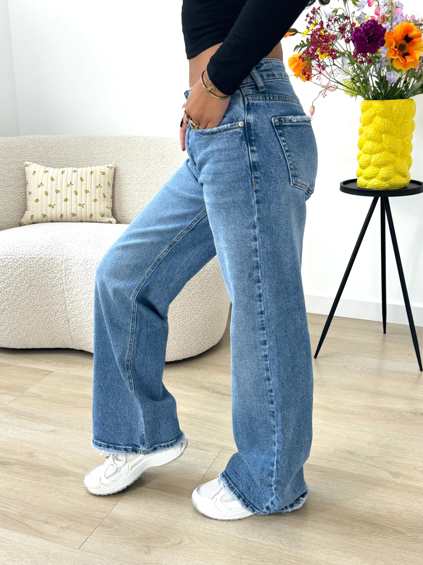 Midwaist Wide Leg Jeans | W3552-2