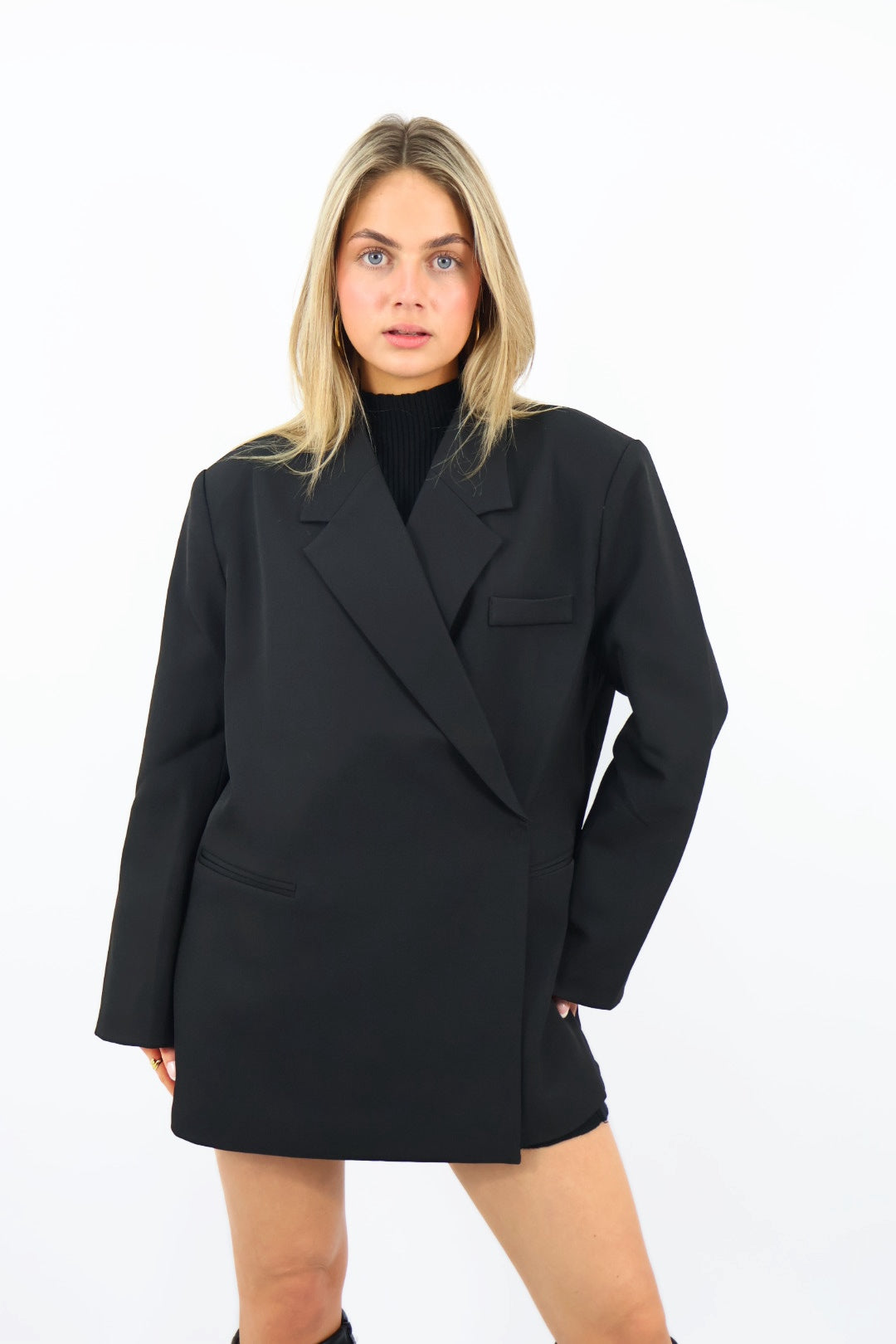 Olivia Oversized Blazer - Black